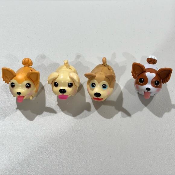 Spin Master Chubby Puppies & Friends 4 Bundle Chihuahua Golden Retriever Husky - Picture 1 of 5
